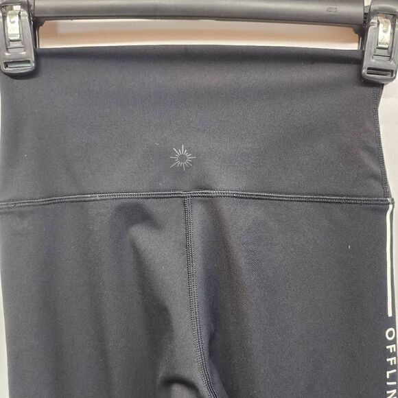 Offline Aerie Black Logo Goals 7/8 Hi-Rise Leggings Size S - Picture 9 of 9